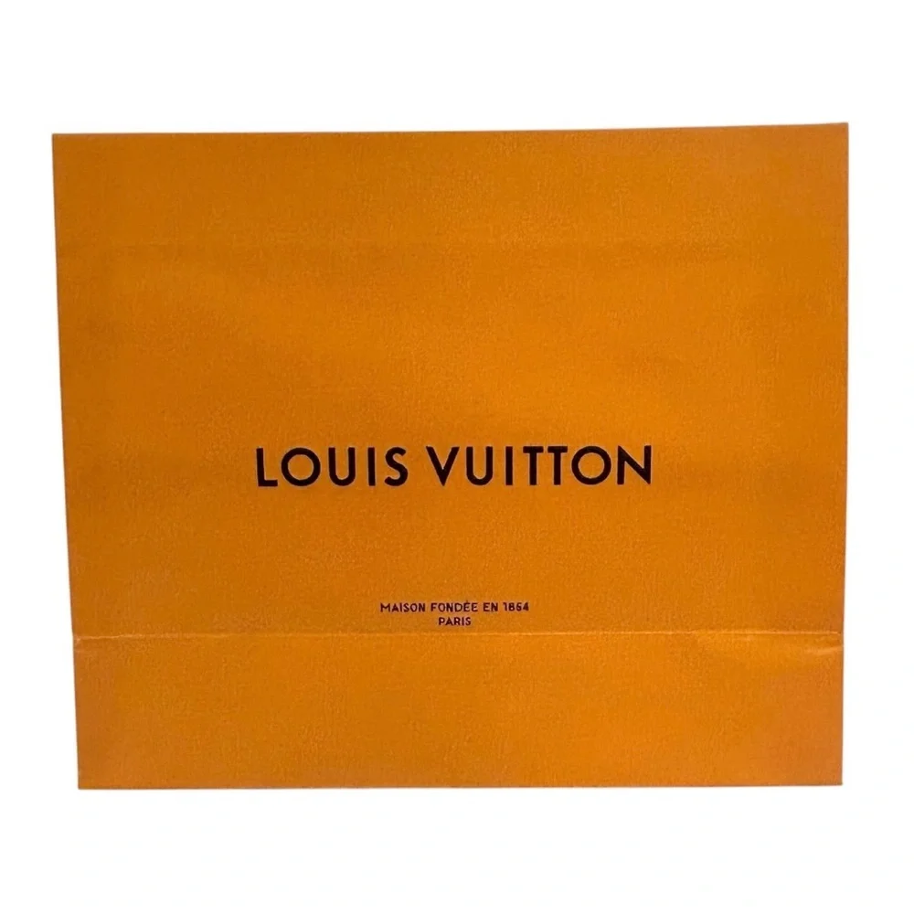 AUTHENTIC LOUIS VUITTON Gift bag Luxury Designer Presentation Orange Blue - Picture 5 of 10